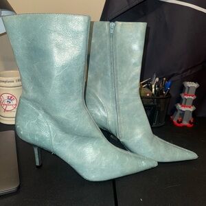 Steve Madden Teal Heeled Boots